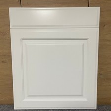 60er vollintergriert Geschirrspülerfront Landhausstil Portland 19 mm Weiß matt