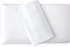 Siebenschläfer Nackenstützkissen - Kopfkissen aus Viskoschaum mit weißem Bezug