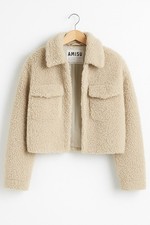 Amisu Teddyjacke beige Gr XS