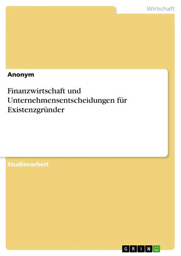 Finanzwirtschaft und