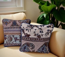 BASSETTI Kissenhülle 40x40 GENOVA P1 Rose KEDER Kissen Hülle Bezug Lila Bunt NEU