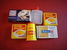 6 alte Dosen, Verpackungen,Kaufmannsladen Pappschachteln Penaten,Maggi,Bahlsen B