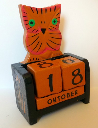 Eule kalender holzkalender - kalender,
