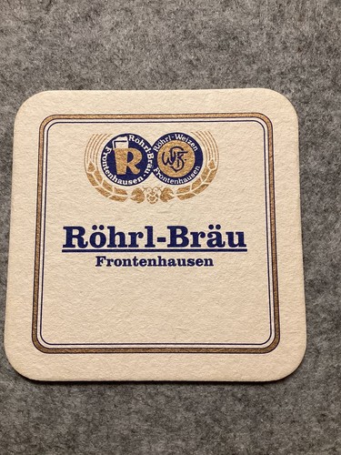 Alter bierdeckel röhrl - bierdeckel, bräu
