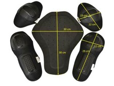 CE 5x Protektoren Protektorenset Schulter Ellenenbogen Rücken Motorrad Jacke NEU