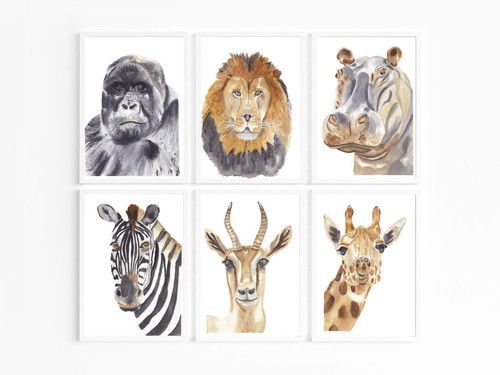Safari tiere wand poster - wand,