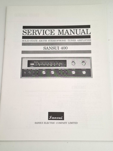 Original service manual sansui - manual,