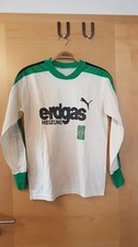 Langarm Trikot 1976/77 Borussia Mönchengladbach Puma weiß grün schwarz