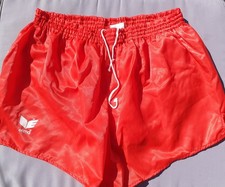 VINTAGE 80er 90s ERIMA Glanz Nylon Fussball Shorts D8 XL Shiny Briegel 1. FCK