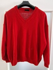 HP Rössler Pullover  Herren 50 % Schurwolle Gr.52 ,Rot,Top