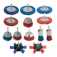 Drehbohrer Drahtbürste Nylon Radbecher Metall verdreht Polieren Rostentfernung 
