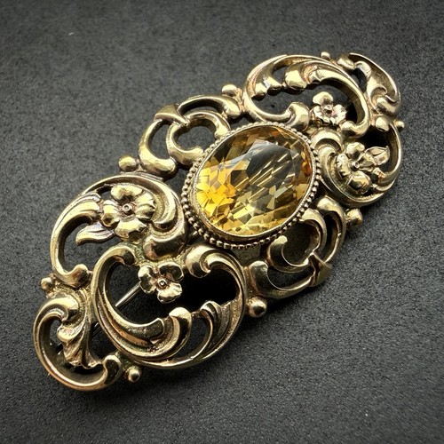 Jugendstil brosche 800 silber - brosche,