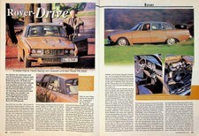 Oldtimer Praxis 1609) Rover P6 3500 in einer seltenen Vorstellung auf 4 Seiten