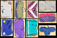 Konvolut 9 st Dressur Pony Schabracke Pferd reiten  Unterlage Zubehör Gesteppt