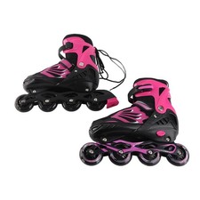 Verstellbar Beleuchtete Inlineskates Mit Leuchtenden Rollen Für S Rosa