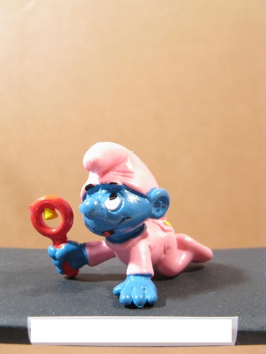 Baby schlumpf rosa rassel - schlumpf,