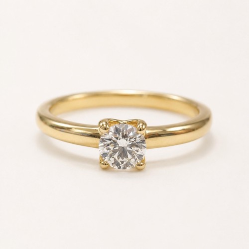 14k gelbgold solitär - 14k,