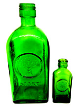Jägermeister Flaschen 0,35L 0.02 L geprägtes Logo um 1954-1970 Hubertus Hirsch