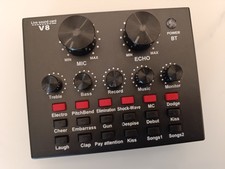 Live Sound Card V8 mit Bluetooth und Integriertem Akku, sowie Zubehör