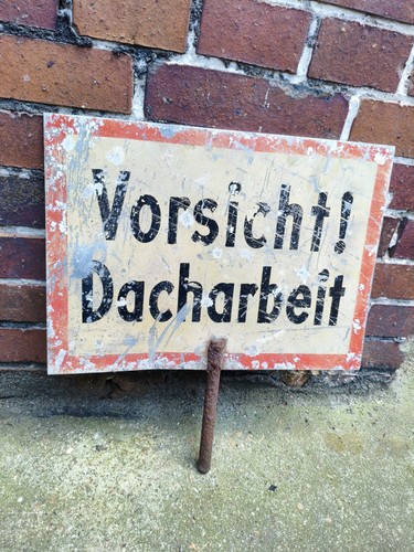 Altes schild warnschild - altes,