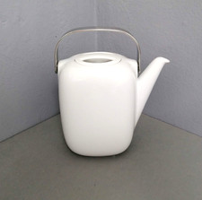 Kaffeekanne mit Deckel - Rosenthal Suomi weiß - Design von Timo Sarpaneva 