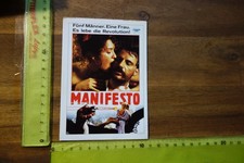 Alte Filmplakatkarte Kino Film MANIFESTO Alfred Molina Simon Callow Eric Stoltz