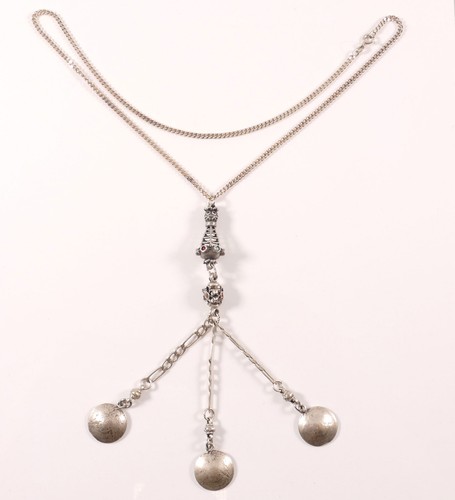 Collier kette silber mit - silber,