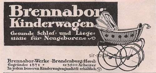 Brennabor kinderwagen 1916 - kinderwagen,