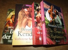 4 Historische Liebesromane, Adel Fürsten Highlander Liebe, Taschenbücher - K1/06