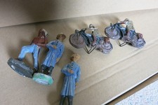 Elastolin Motorrad Masse Figur Indianer