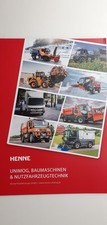 Henne: Unimog, Baumaschinen & Nutzfahrzeugtechnik (Prospekt-Broschüre); 2024