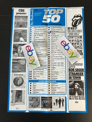 Musikmarkt charts plakat - lp,