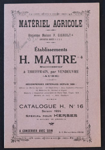 Katalog 1924 landmaschine - 1924,