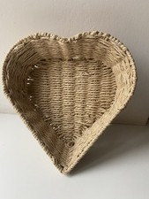 Herz Deko Rattan Flecht Korb Love Skandi Shabby Impressionen Hochzeit Neu