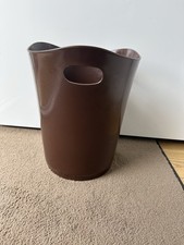 Vintage Design Papierkorb Design Robert W. Osthoff ,Kunststoff 70er braun