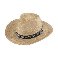 Großer leichter Herren-Strohhut Palmblatt Sonnenschutz UPF 50+ , Gr. 55-61