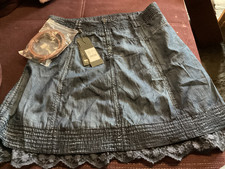 Jeansrock mit Spitze Street
