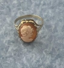 Vintage Gemme / Kamee Gold Ring 585 14 Karat  Siegelring 2,85 gr