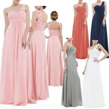 Damen One Shoulder Blumen Lang