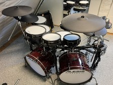 E-Drum Roland TD Alternative / Alesis  Strata Prime "Doppel Bassdrum" Schlagzeug