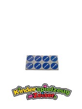 LEGO 8 x Fliesen mit Pfeil weiß White Tile 2x2 Arrow Circle Pattern 3068bp50