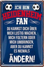 Blechschild Fußball Hier