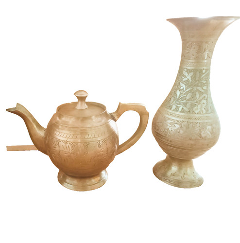 Vase und kanne aus - vase, verziertem