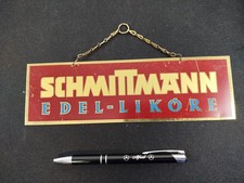 Werbeschild Messing ? - Vintage - SCHMITTMANN - Edel-Liköre - Sammlungsauflösung