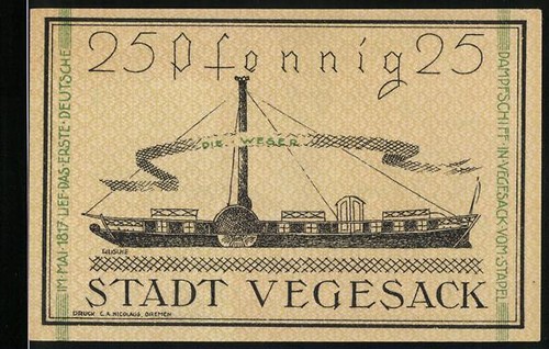 Notgeld vegesack 1921 25 - notgeld,