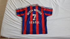 Trikot ⚽ adidas Gr XS #7 Scholl Bayern München Rot und Blau Opel 95/96 Vintage ⚽