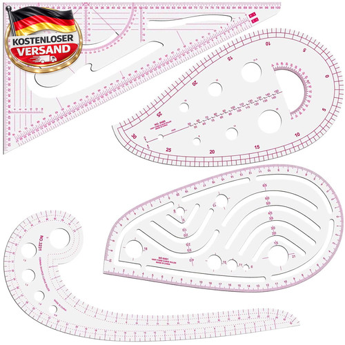 Kurvenlineal set für nähen - set,