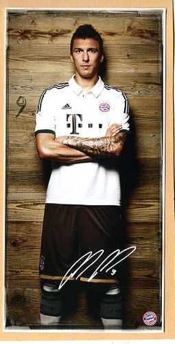 Autogrammkarte mario mandzukic - autogrammkarte,