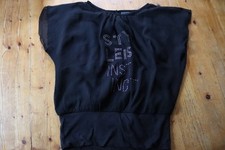 schwarzes Oberteil von Gato Negro in Gr. 164/170 __ kurzärmelig _ leger