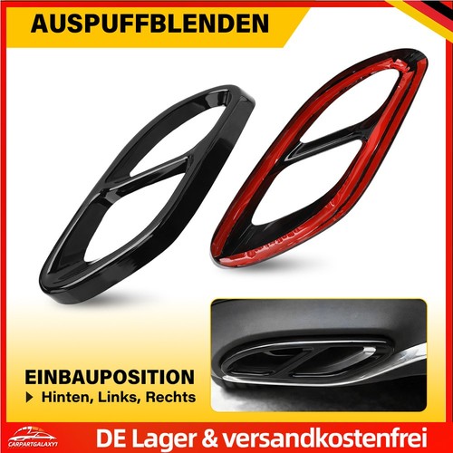 Auspuffblenden schwarz für - schwarz,